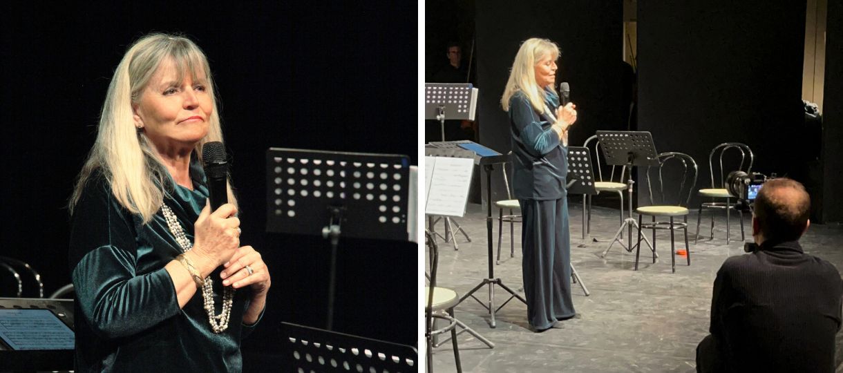 Laura Richaud Presidente Fondazione Accademia di Musica apre il Concerto di Primavera al Teatro Vittoria