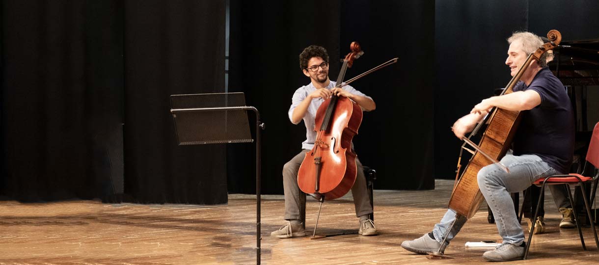 lezione masterclass perfezionamento violoncello Bronzi
